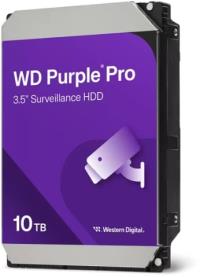 WD PURPLE PRO AI 10TB 7200RPM 512MB SATA3 550TB/Y 7/24 (WD102PURP)(RESMI DIST GARANTILI) - 1